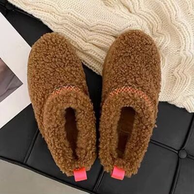 Braided Platform Ugg Style Slippers